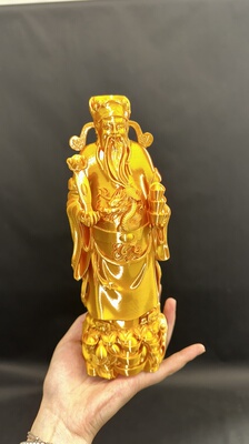 鎏金财神 | 3D打印丝绸PLA新国风招财摆件