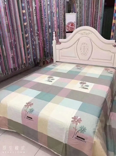纯棉老粗布床单单件1.5 床棉麻亚麻布料大炕单榻榻米定做 1.8米2