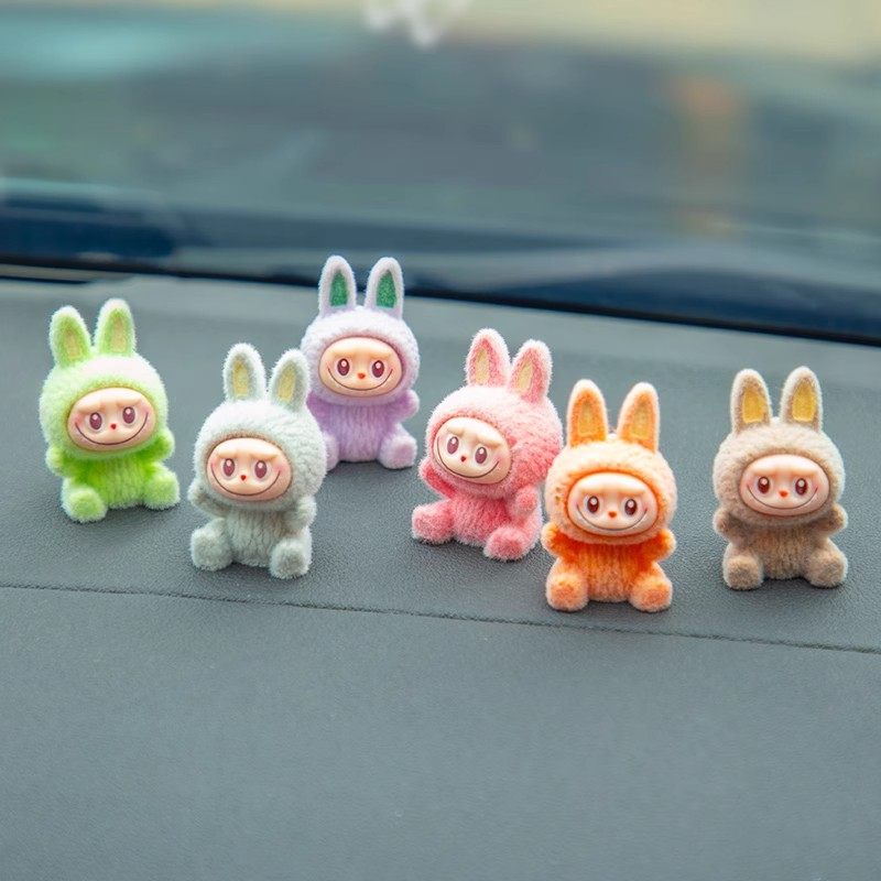 车载装饰品拉布布汽车摆件显示屏中控台车内摆件可爱植绒创意公仔,汽车用品/电子/清洗/改装,摆件,淘宝优惠券,粉丝福利购,淘宝优惠卷