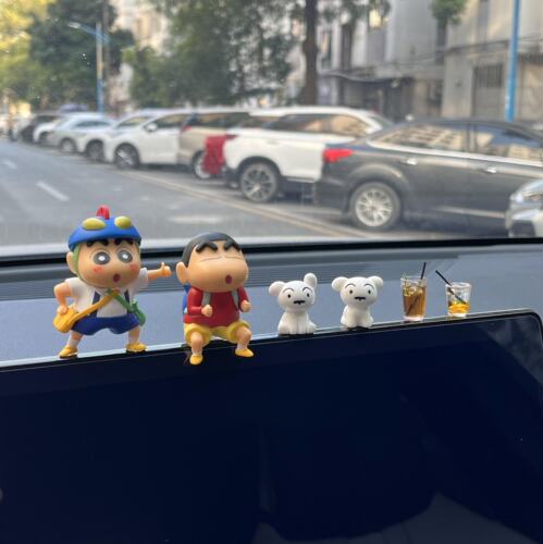 蜡笔小新车载中控台显示屏摆件