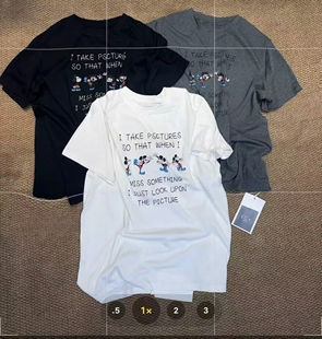 型休闲慵懒风卡通印花减龄短袖 上新韩系宽松大版 T恤女上衣 夏季