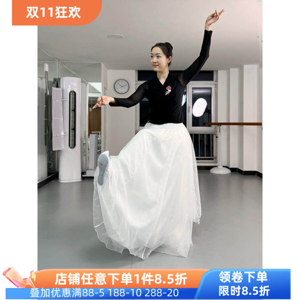 朝鲜族舞蹈服装上衣女大摆裙练习裙民族民间舞演出表演服专业