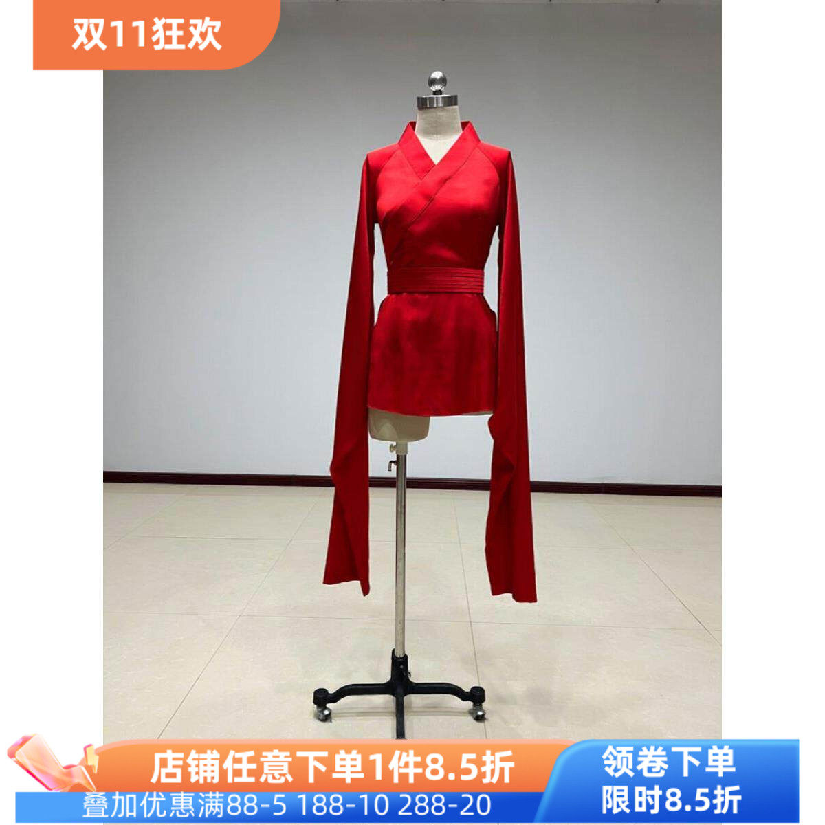 古典舞蹈服汉唐练功服女国学汉服集训班演出表演上衣民族民间