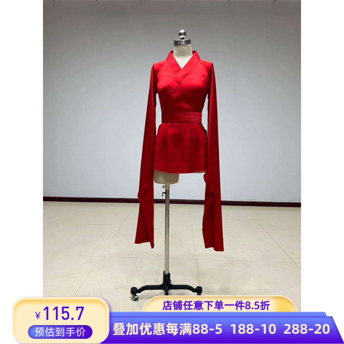 古典舞蹈服汉唐练功服女国学汉服集训班演出表演上衣民族民间