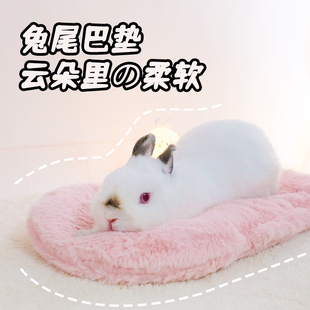 兔子棉窝兔尾巴垫保暖垫子兔兔龙猫荷兰猪舒适安睡趴趴垫冬天御寒