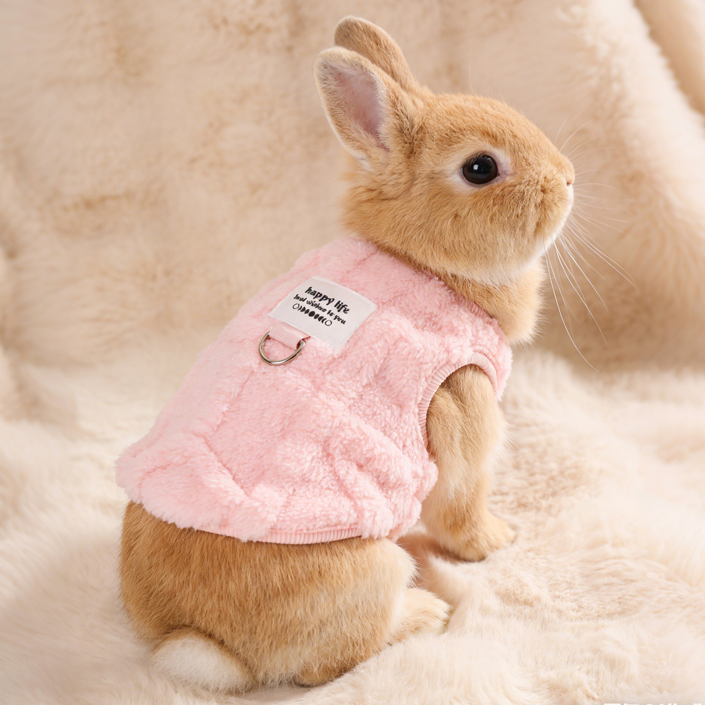 UMI宠物兔子衣服垂耳侏儒粉色毛绒可爱装扮保暖秋冬外出背心用品,宠物/宠物食品及用品,兔兔其他,淘宝优惠券,粉丝福利购,淘宝优惠卷