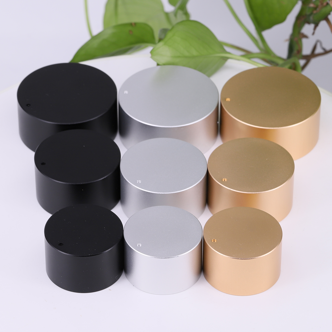 直径20 30 38 44 48*22mm电位器音量旋钮实心铝合金 音箱CD旋钮