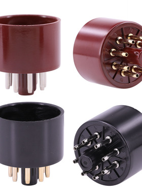 八脚管座管基 电木座 适用于6SN7 6SL7 EL34 5AR4 6CA7 电子管