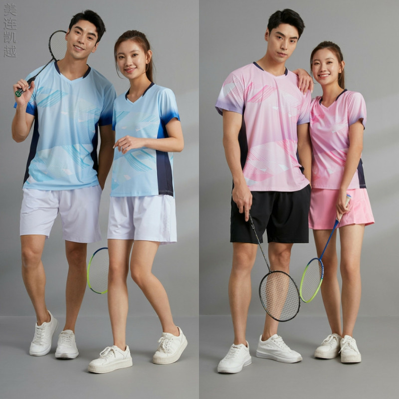 羽毛球服吸汗T恤学生男女印字