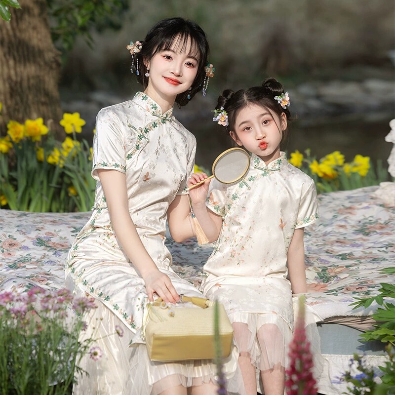 女童中式亲子装母女旗袍夏季20旗袍