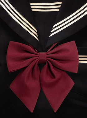 jk羽根领结女学院风日系学生校服衬衫配饰学士服蝴蝶结水手服红色