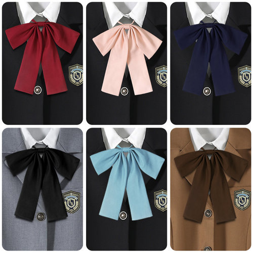 长柄领结领花jk制服波点搭配