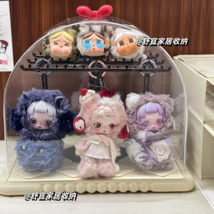 泡泡玛特不眠剧场遗忘小熊搪胶毛绒公仔玩偶展示架收纳盒造景防尘