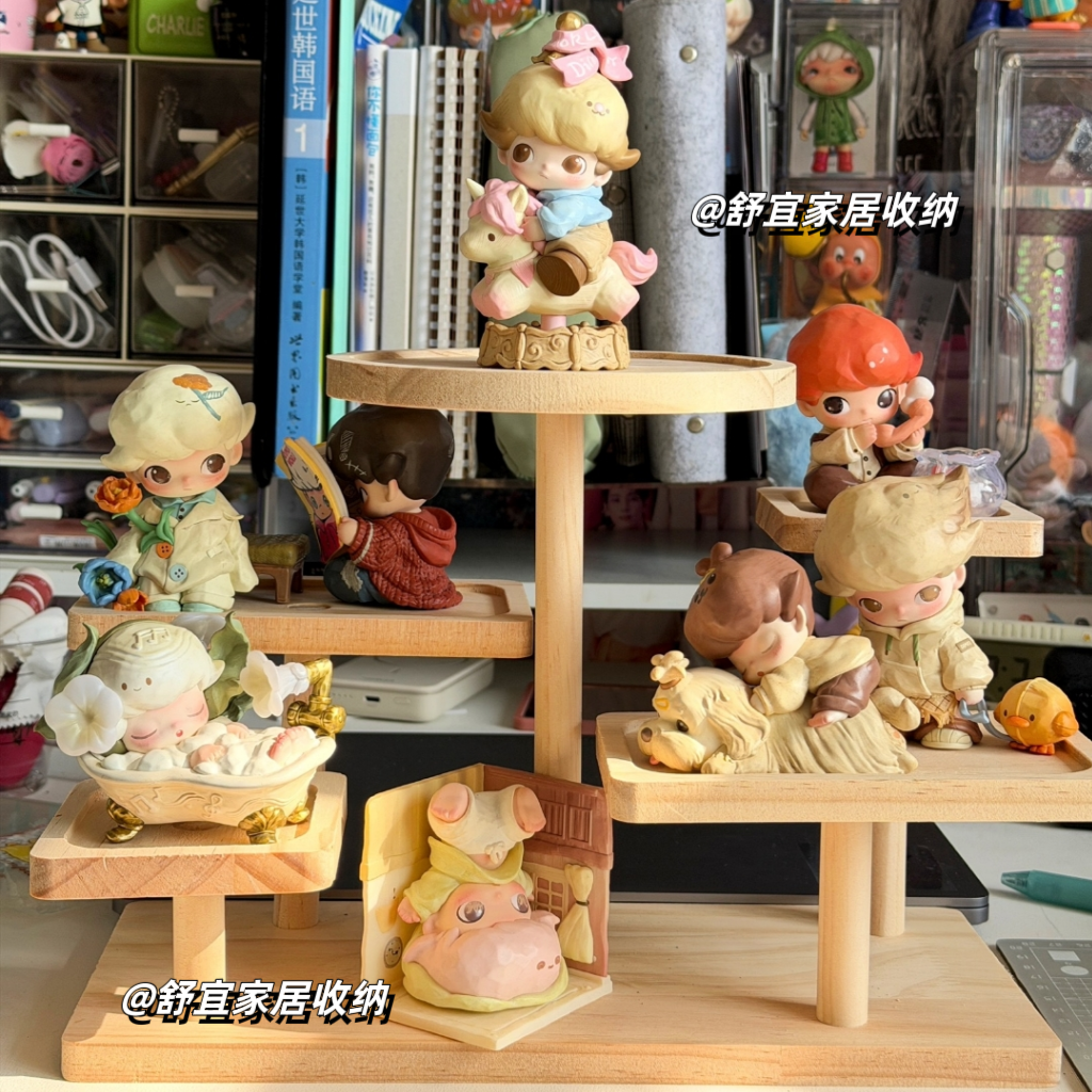 泡泡玛特庆祝这一刻十五周年童心未泯盲盒手办收纳展示架展示柜架