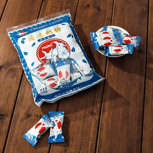 兔同学清凉奶糖袋装牛奶味糖果结婚喜糖8090怀旧儿童零食独立包装