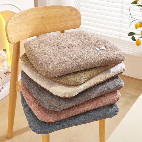 加厚毛绒椅子坐垫办公室久坐神器