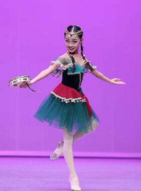 芭蕾舞剧艾斯米拉达女变奏芭蕾舞裙演出蓬蓬裙大人儿童定制