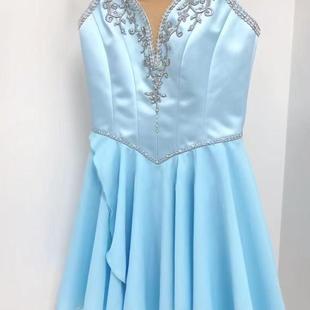 蓝色丘比特魔符芭蕾舞裙演出服儿童芭蕾舞剧专业服装高端定制成人