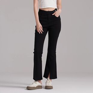 高腰直筒牛仔裤 清仓 阿依莲a.yilian