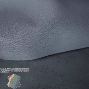 法国HAAS H家EPSOM深灰色掌纹2.0MM手工diy凯丽康康牛皮皮料