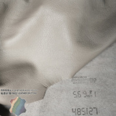 意大利Mastrotto1.4mm沥青灰荔枝摔纹软牛皮头层沙发皮衣整张皮料