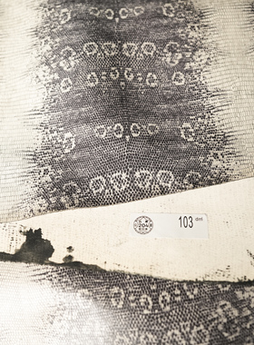 日本兵库原厂1.0mm喜马拉雅灰色渐变特效蜥蜴纹牛皮手账包包皮料