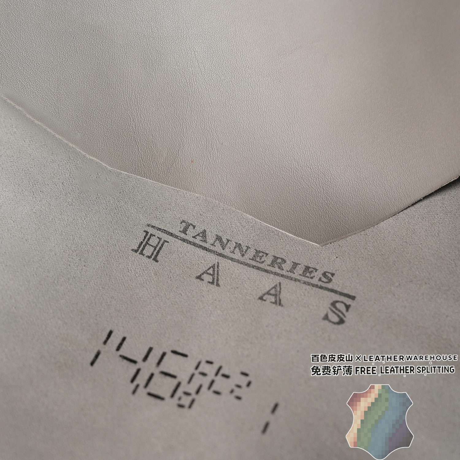 法国HAAS锡器灰Zermatt表带里皮