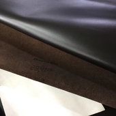 百色美国Horween霍尔文黑咖色油蜡牛皮皮料1.5MM手工diy重脂皮料