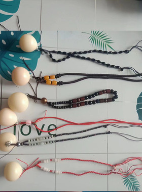 成品佛心果吊坠穿好挂件手把搭配项链绳释迦菩提果保真红皮老果