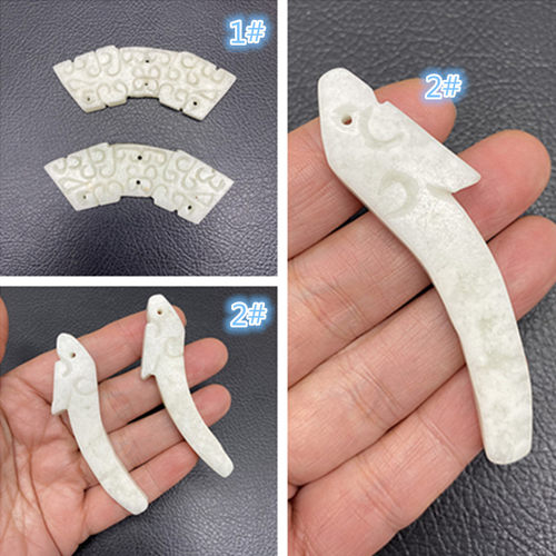 岫玉玉衡玉璜项链璎珞腰佩禁步