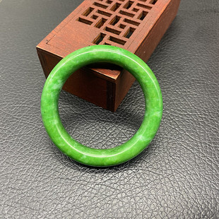 岫玉绿色圆环玉环平安环袈裟环吊坠挂件玉佩童镯车挂跑环腰佩玉坠