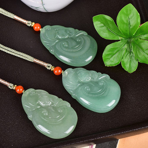 东陵玉如意吊坠挂件貔貅玉坠