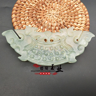 岫玉镂空玉璧玉佩玉璜仿古龙吊坠挂件汉服古风腰佩禁步头饰配饰