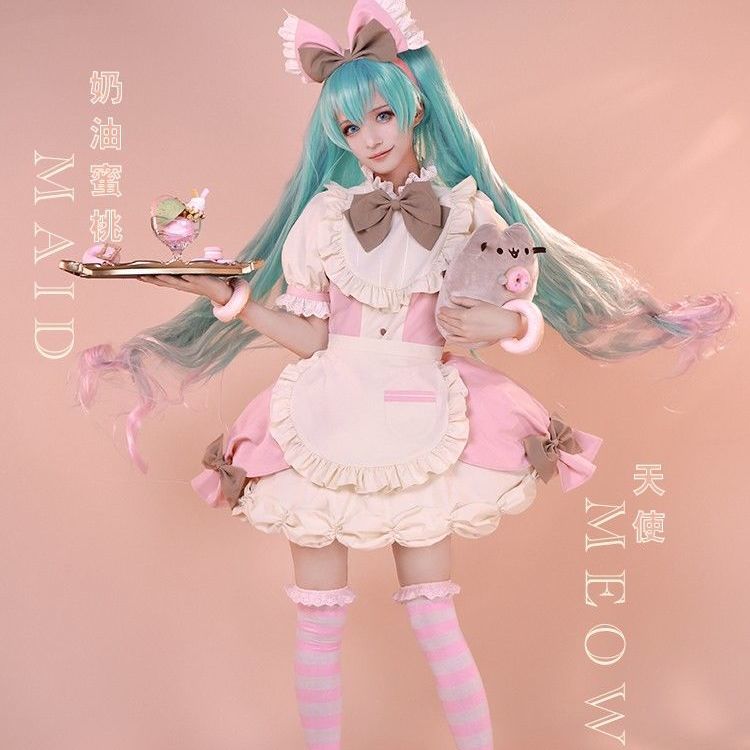 三分喵屋cos胖吉猫奶油蜜桃软萌猫耳软妹ku未来c服假发女装