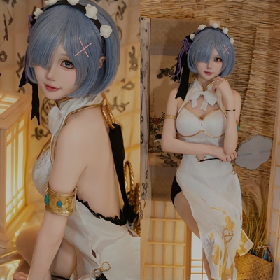 三分喵屋蕾姆cos服从零开始的异世界生活优雅美人cosplay新春旗袍