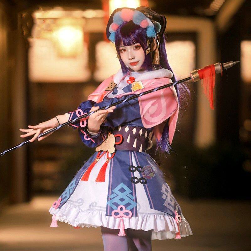 原神cos云瑾 cosplay服璃月大码 全套假发 道具武器