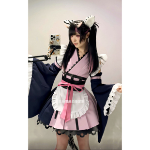 超时空辉夜姬 驹泽乃依cos服 二次元cosplay服 全套假发 尾巴头饰
