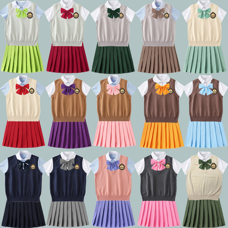 工厂店毛衣针织背心COS演出服表演班服校服套装主持人礼服表演服