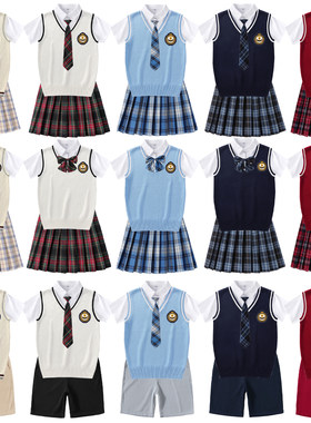 班服校服现货学生装背心毛衣套装