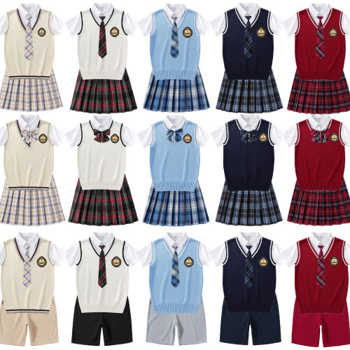 班服校服现货学生装背心毛衣套装