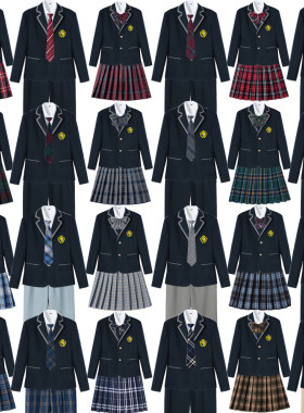 英伦学院风班服校服制服情侣套装