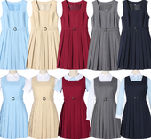 制服背心裙连衣裙女裙吊带裙学生裙日韩长中校服裙 包邮