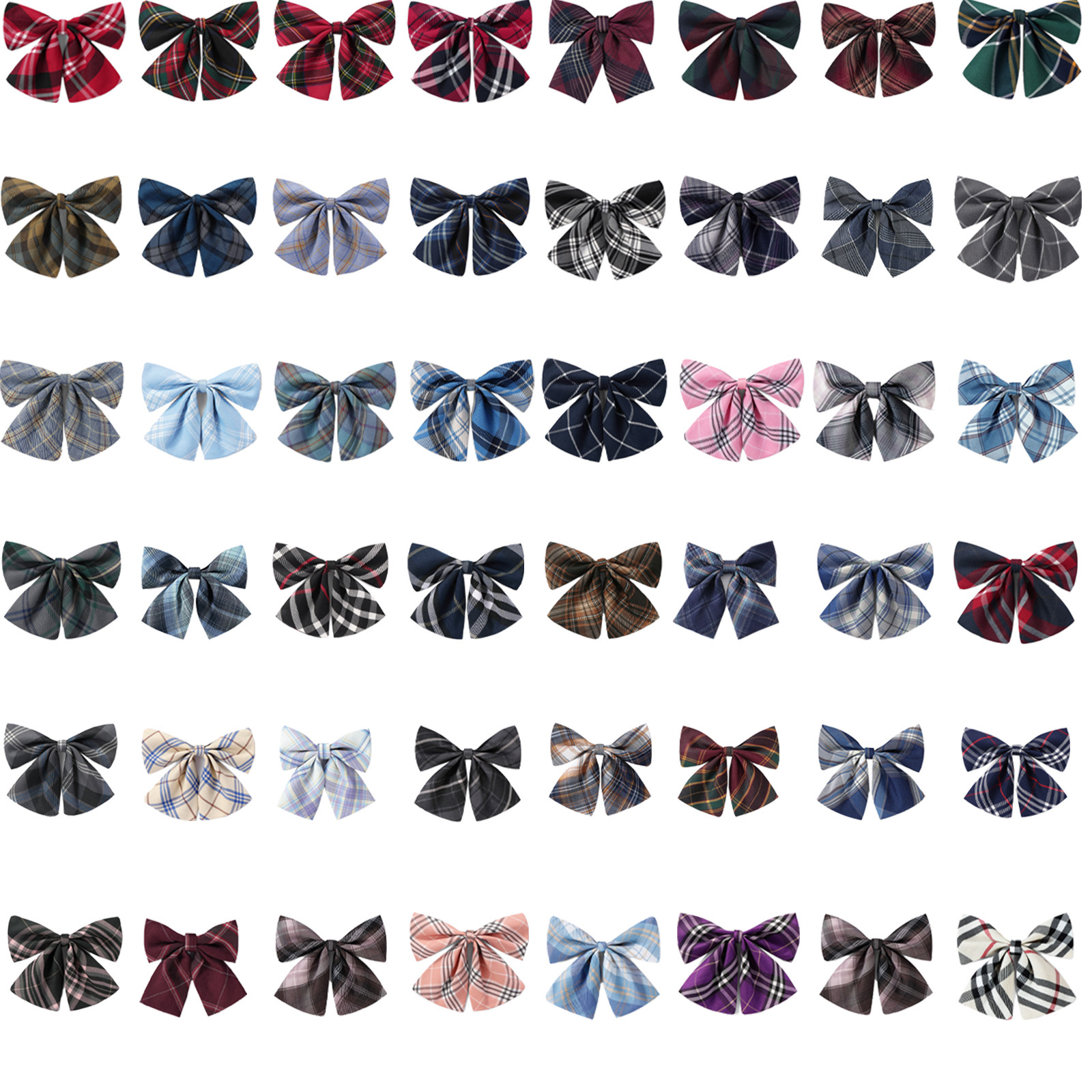 免打格子蝴蝶结班服校服学院派学生日系领花懒人衬衫服饰制服领结