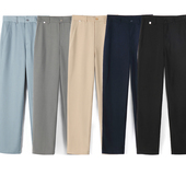 格子裤 班服校服男士 黑色深蓝灰卡其 表演学生裤 纯色裤 西裤 长裤