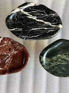 摆件装饰品大理石茶几家居桌面云朵托盘