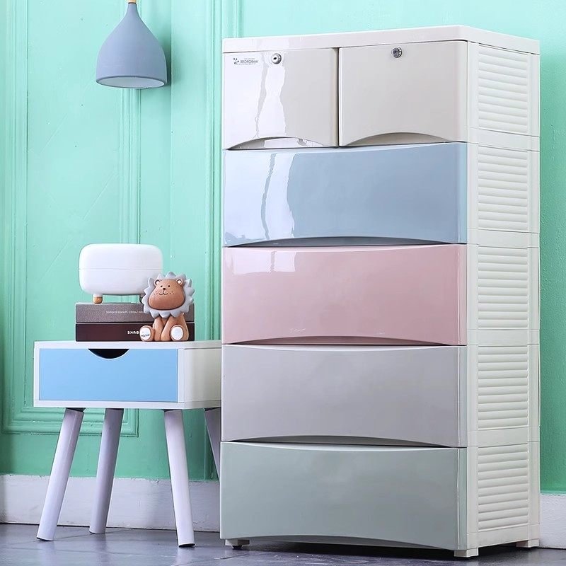 加厚大号抽屉式塑料收纳柜儿童衣柜宝宝整理箱多层储物柜五斗柜子,收纳整理,鞋柜,淘宝优惠券,粉丝福利购,淘宝优惠卷