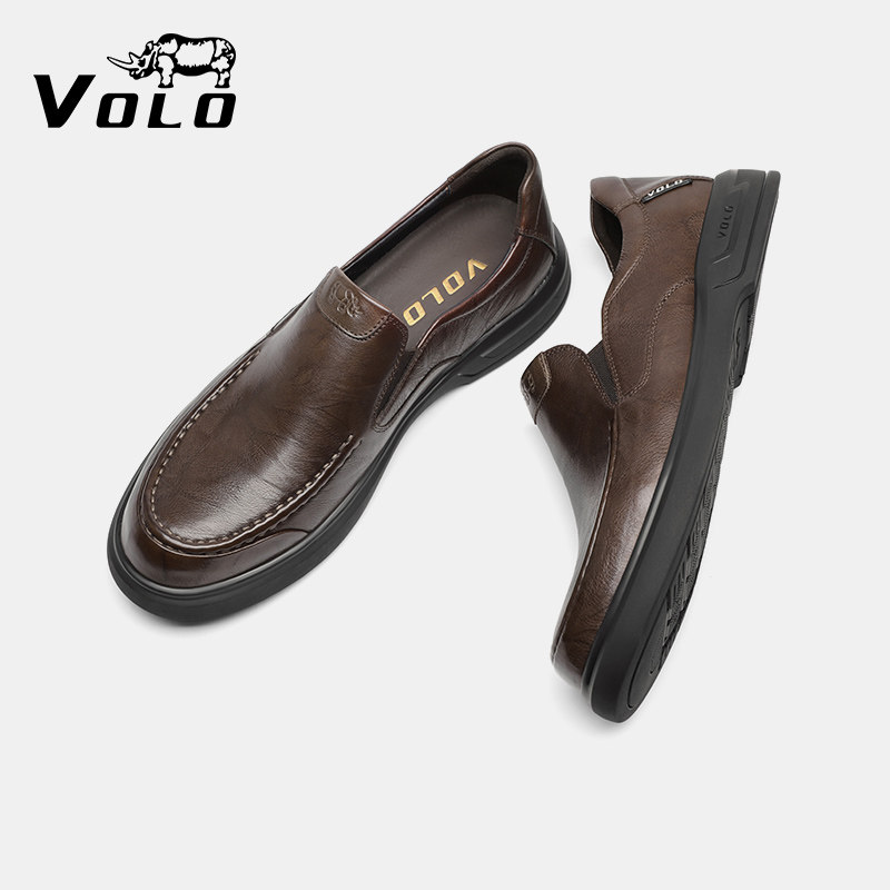 送礼热荐！！VOLO犀牛真皮休闲鞋