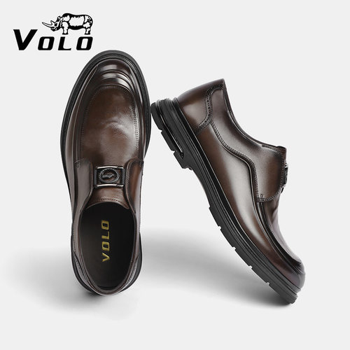 【真皮软面】VOLO/犀牛休闲皮鞋