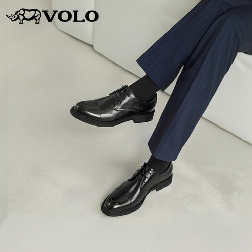 【头层小牛皮】VOLO/犀牛德比鞋