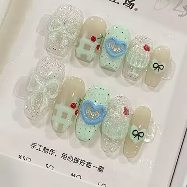 2025新款纯手工穿戴甲高级感显白